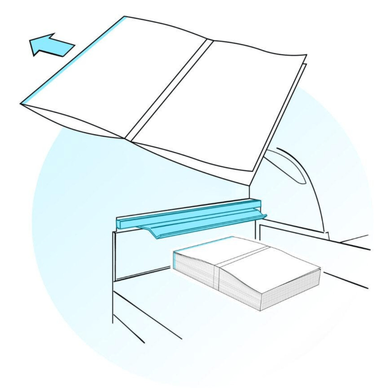 Vorsatzpapier mit Vorderschnitt für Klebebinder – Smarte Alternative zu Schmedt Hardcover-Maschinen